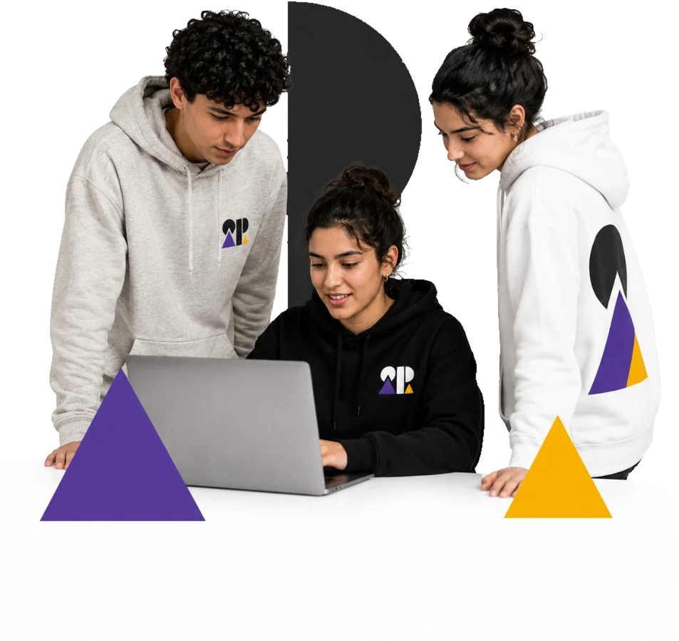 Estudantes em projeto